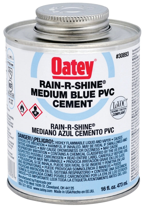 OATEY Oatey 30893 Solvent Cement, 16 oz, Can