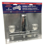 US HARDWARE US Hardware P-005PB Tub and Shower Diverter, Chrome, 2-Faucet Handle AUTOMOTIVE US HARDWARE