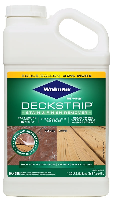 WOLMAN Wolman 14446 Stain/Finish Remover, Liquid, Solvent-Like, 1 gal PAINT WOLMAN