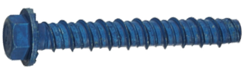 TAPCON Tapcon 50403 Screw Anchor, 3 in L, Hex Drive, Steel, Metallic, 4 PK, 3/8 in Drive