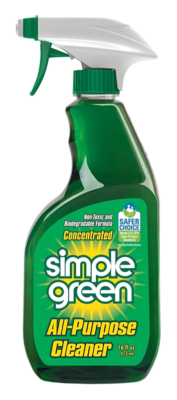 SIMPLE GREEN Simple Green 2710001213002 All-Purpose Cleaner, 16 oz Spray Bottle, Liquid, Sassafras, Green