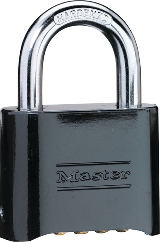 MASTER LOCK Master Lock 178D Padlock, Keyed Key, 5/16 in Dia Shackle, 1 in H Shackle, Steel Shackle, Zinc Body, Powder-Coated