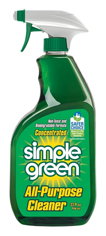 SIMPLE GREEN Simple Green 2710001213033 All-Purpose Cleaner, 32 oz Spray Bottle, Liquid, Sassafras, Green