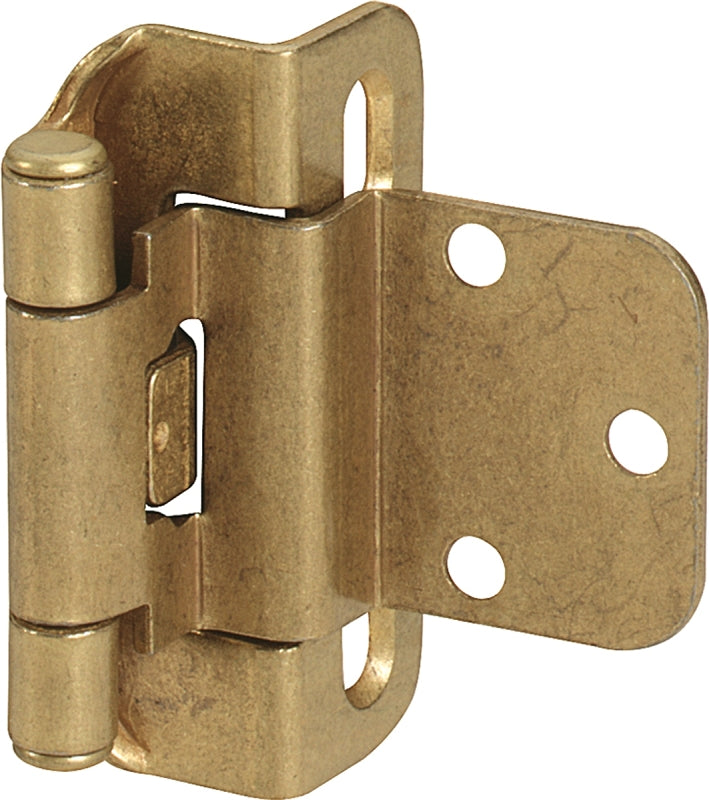 AMEROCK Amerock BPR7565BB Cabinet Hinge, 3/8 in Inset, Burnished Brass, 2-1/4 in L x 1-13/16 in W HARDWARE & FARM SUPPLIES AMEROCK
