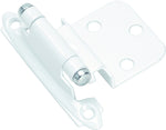 AMEROCK Amerock BPR3428W Inset Self Closing Face Mount White Cabinet Hinge, 3/8 in Inset, 2-3/4 in L x 2-3/16 in W, 1 pair HARDWARE & FARM SUPPLIES AMEROCK