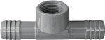 BOSHART INDUSTRIES Boshart UPVCFT-07 Combination Hose Tee, 3/4 in, Insert x Insert x FPT, PVC, Black PLUMBING, HEATING & VENTILATION BOSHART INDUSTRIES