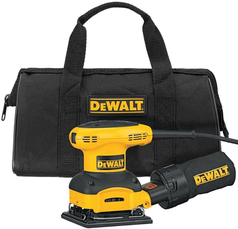 DEWALT DEWALT DWE6411K/D26441K Palm Sander Kit, 2.3 A, 1/4 in Sheet