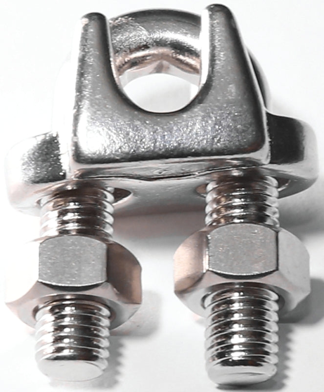BARON Baron 260S-1/4 Wire Rope Clip, 1/4 in Opening, Stainless Steel