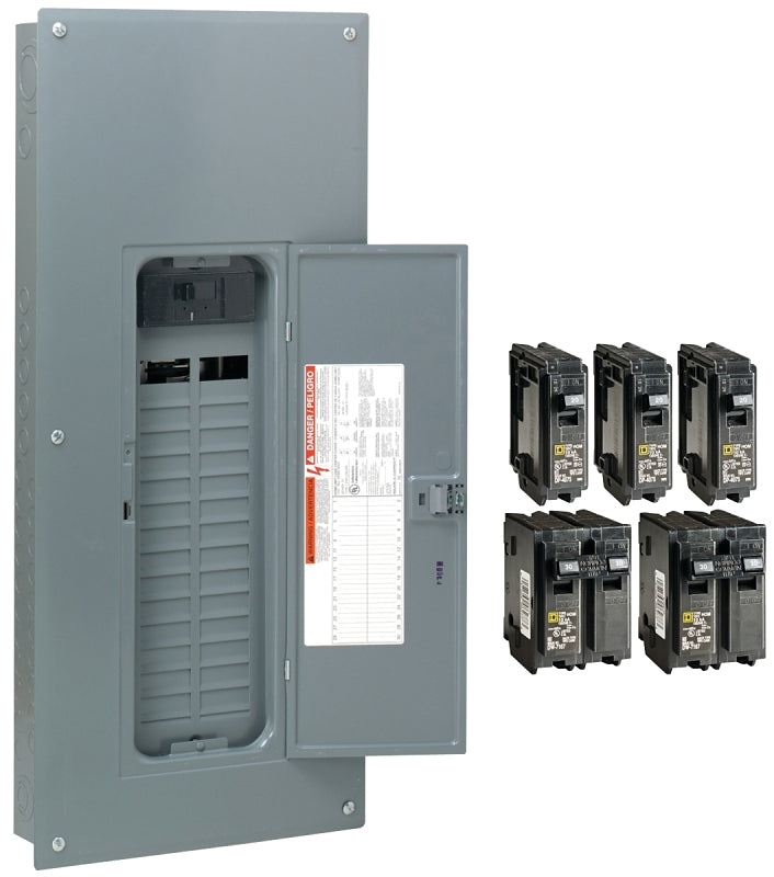 SQUARE D Square D HOM3060M200PCVP Load Center, 60 -Pole, 200 A, 30 -Space, Plug-On Neutral, NEMA 1 Enclosure