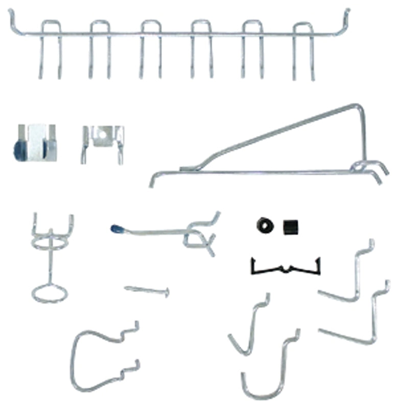 CRAWFORD Crawford 1851A Series Peg Hook, 10-3/4 in L x 4-1/4 in W x 1-5/8 in H Dimensions, Silver