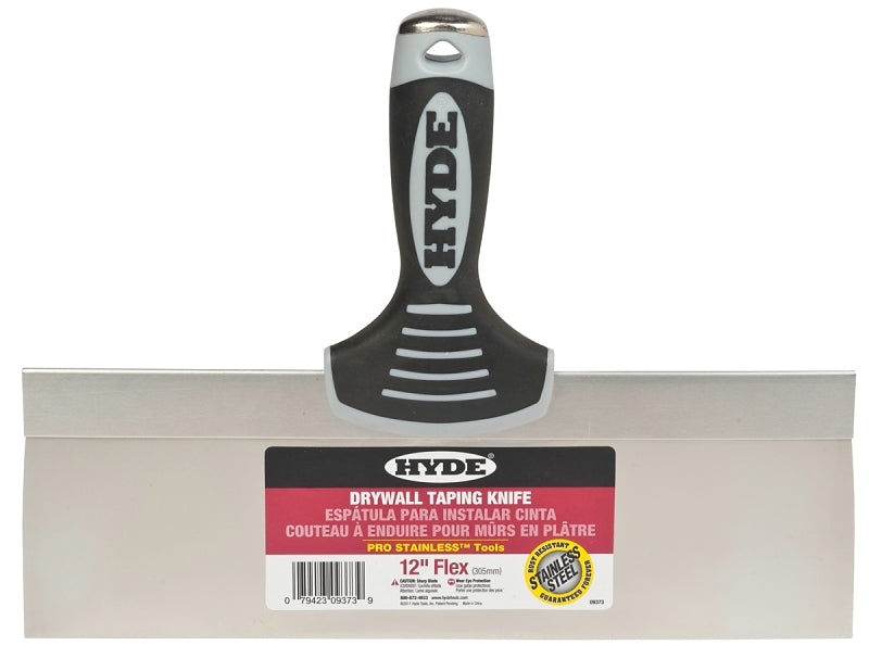 HYDE Hyde 09373 Knife, 12 in W Blade, 3 in L Blade, Stainless Steel Blade, Single-Edge Blade, Soft-Grip Handle