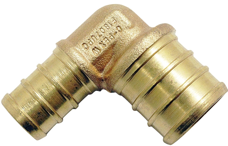 APOLLO Apollo APXE1234 Reducing Pipe Elbow, 3/4 x 1/2 in, Barb, PEX-B, 200 psi Pressure