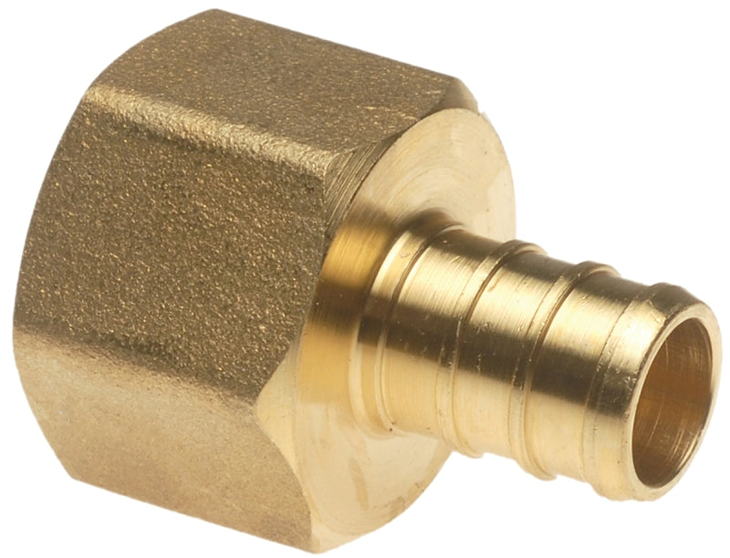 APOLLO Apollo APXFA1212 Pipe Adapter, 1/2 in, PEX x FPT, Brass, 200 psi Pressure, 48/CT PLUMBING, HEATING & VENTILATION APOLLO