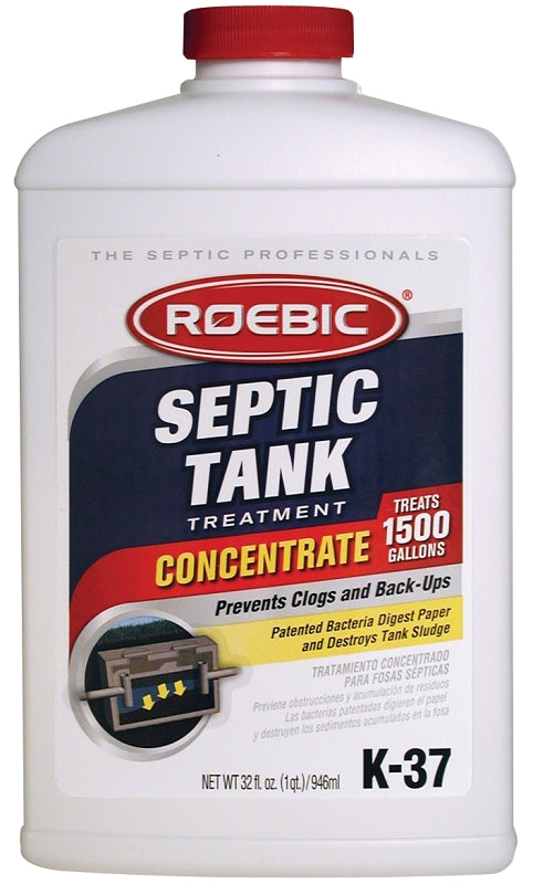 ROEBIC Roebic K-37-Q-C1500 Septic System Treatment, Liquid, Straw, Earthy, 1 qt