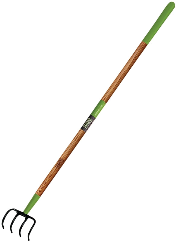 AMES Ames 2853600 Forged Cultivator, 5 in W, 57-1/2 in L, 3-3/4 in L Tine, 4-Tine, Hardwood Handle