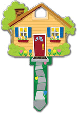 LUCKY LINE Lucky Line Key Shapes Series B105S Key Blank, House, Brass, Enamel-Coated, For: Schlage Locks