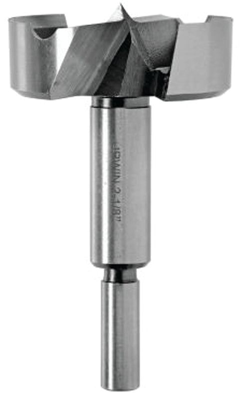 IRWIN Irwin 1966939/42934 Forstner Bit, 2-1/8 in Dia, 3-1/2 in OAL, 1-Flute, 3/8 in Dia Shank, Reduced Shank TOOLS IRWIN