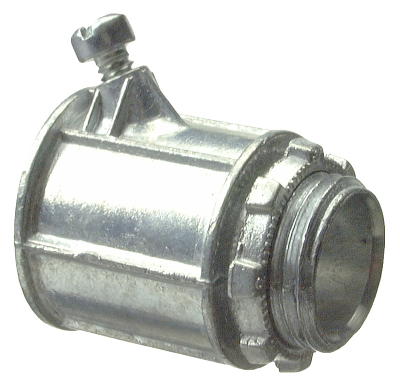 HALEX Halex 04807B Flex Connector, 3/4 in Screw, Zinc ELECTRICAL HALEX