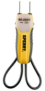 SPERRY Sperry Instruments ET6102 Tester with Pocket Clip, 80 to 250 VAC/VDC, Neondicator Display, Functions: Voltage