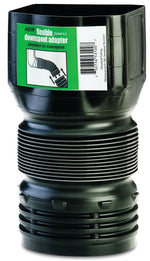 AMERIMAX Amerimax ADP53102 Downspout Adapter, PVC, Black