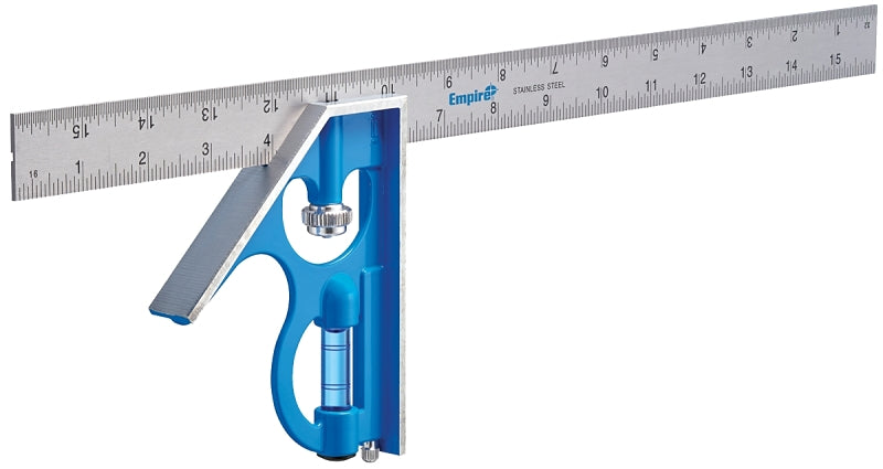 EMPIRE Empire True Blue Series E280 Combination Square, Stainless Steel Blade, 16 in L Blade TOOLS EMPIRE