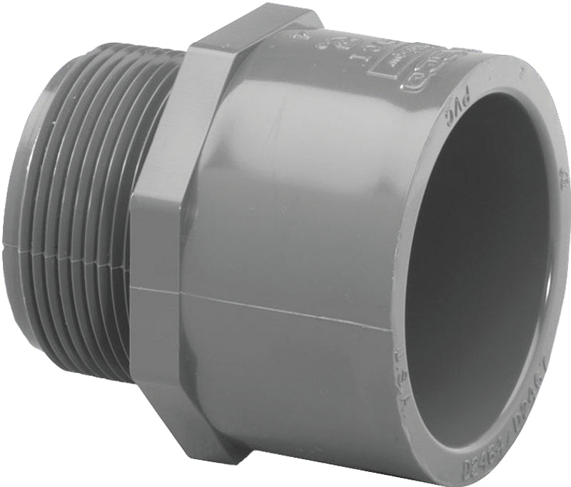 IPEX USA LLC-CANPLAS Lasco 836015BC Pipe Adapter, 1-1/2 in, Slip x MIP, PVC, SCH 80 Schedule PLUMBING, HEATING & VENTILATION IPEX USA LLC-CANPLAS