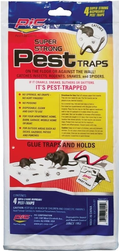 PIC PIC GPT-4 Pest Trap Glue, 5-1/4 in W, 10-1/4 in H LAWN & GARDEN PIC