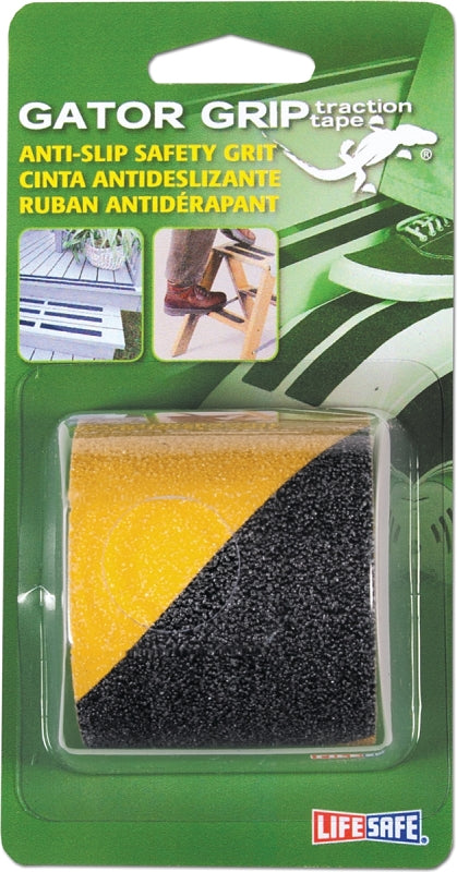 INCOM MANUFACTURING Incom RE175 Safety Grit Tape, 5 ft L, 2 in W, PVC Backing, Black/Yellow