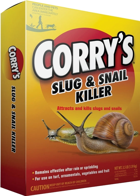 CORRY'S Corry's 100537446 Slug and Snail Killer, Solid, Vegetable Garden, 3.5 lb Box LAWN & GARDEN CORRY'S