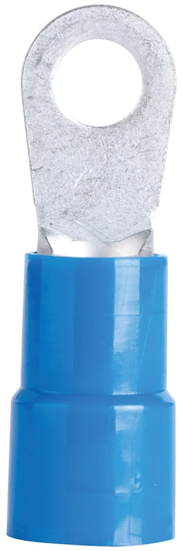 GB Gardner Bender 14-097 Ring Terminal, 600 V, 6 AWG Wire, 1/2 in Stud, Vinyl Insulation, Blue