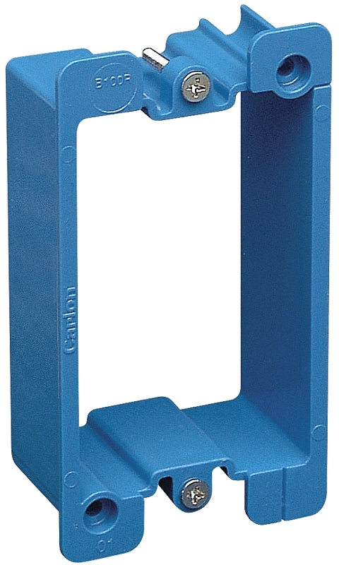 CARLON Carlon B1MGEXT-2 Box Extender, 3-1/4 in L, 2-1/4 in W, 1 -Gang, PVC, Blue