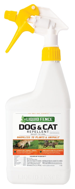 LIQUID FENCE Liquid Fence HG-71296 Dog and Cat Repellent, 500 sq-ft Coverage, Citronella Oil, Eugenol, Sodium Lauryl Sulfate LAWN & GARDEN LIQUID FENCE