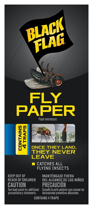BLACK FLAG Black Flag HG-11016 Fly Paper, 4 Pack