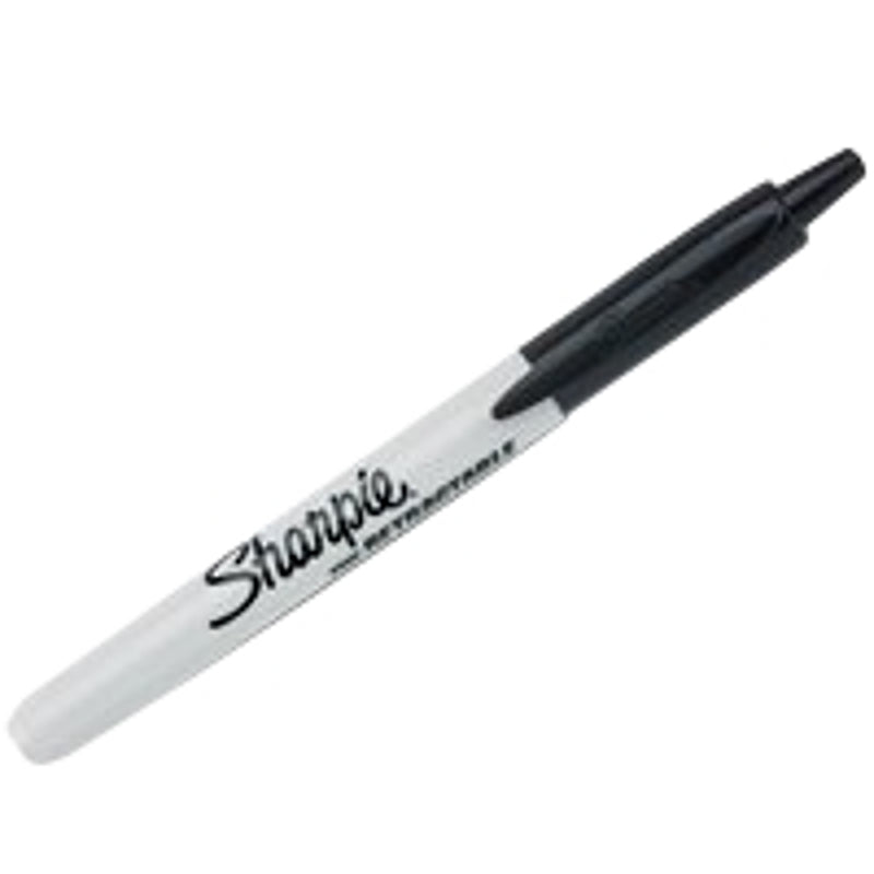 SANFORD Sharpie 32724 Retractable Permanent Marker, Black Lead/Tip HOUSEWARES SANFORD