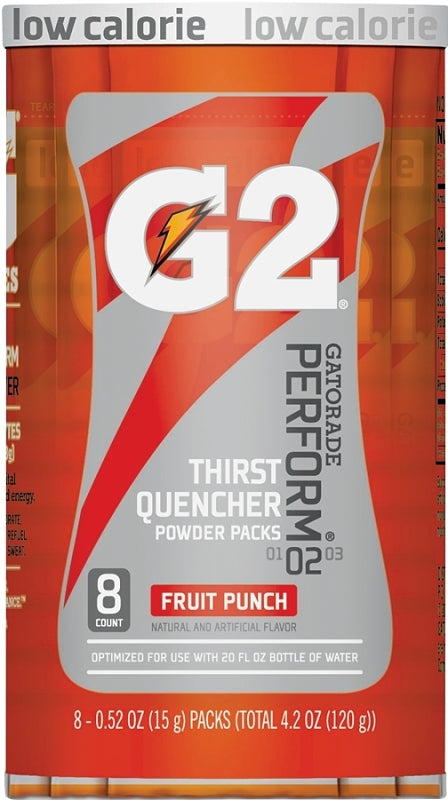 GATORADE Gatorade 13166 Thirst Quencher Instant Powder Sports Drink Mix, Powder, Fruit Punch Flavor, 1.34 oz Pack