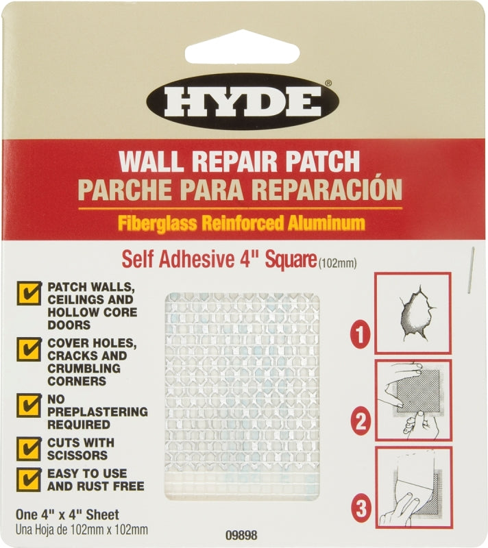 HYDE Hyde 09898 Wall Patch, 4 x 4 in Dimensions PAINT HYDE