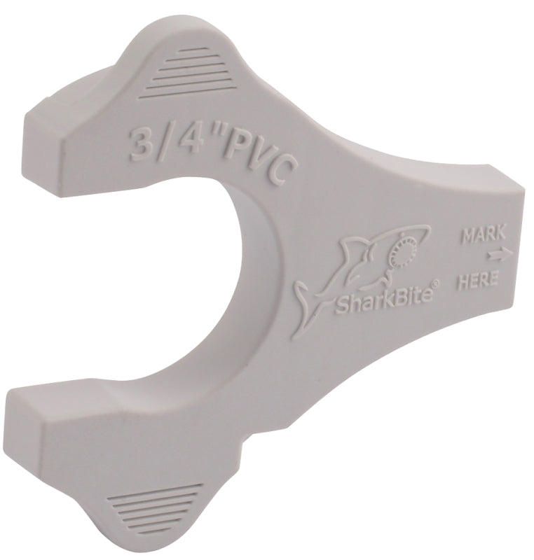 SHARKBITE SharkBite UIP712A Gauge and Disconnect Clip, 3/4 in, PVC, White PLUMBING, HEATING & VENTILATION SHARKBITE