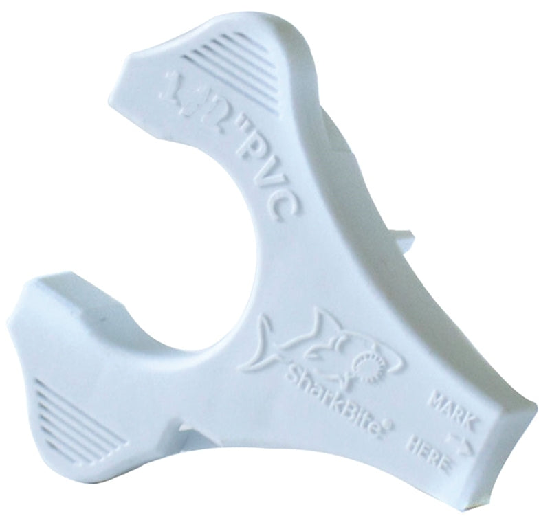 SHARKBITE SharkBite UIP714A Gauge and Disconnect Clip, 1 in, PVC, White PLUMBING, HEATING & VENTILATION SHARKBITE
