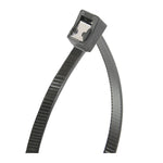 GB Gardner Bender 45-314UVBSC Cable Tie, 4 in Max Bundle Dia, Double-Lock Locking, 6/6 Nylon, Black, 14 in L ELECTRICAL GB