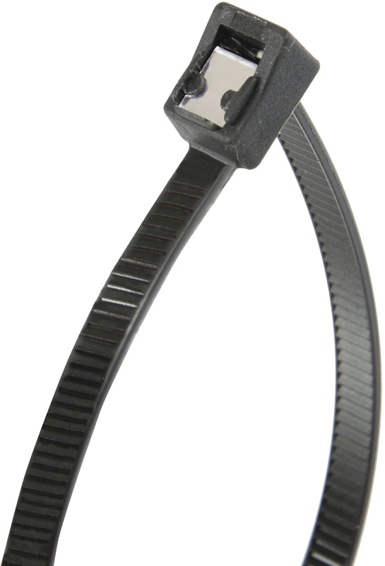 GB Gardner Bender 46-308UVBSC Cable Tie, 2 in Max Bundle Dia, Double-Lock Locking, 6/6 Nylon, Black, 8 in L