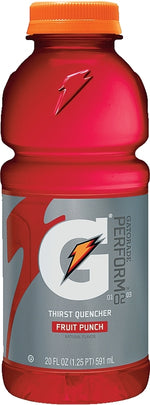 GATORADE Gatorade 32866 Thirst Quencher Sports Drink, Liquid, Fruit Punch Flavor, 20 oz Bottle HOUSEWARES GATORADE