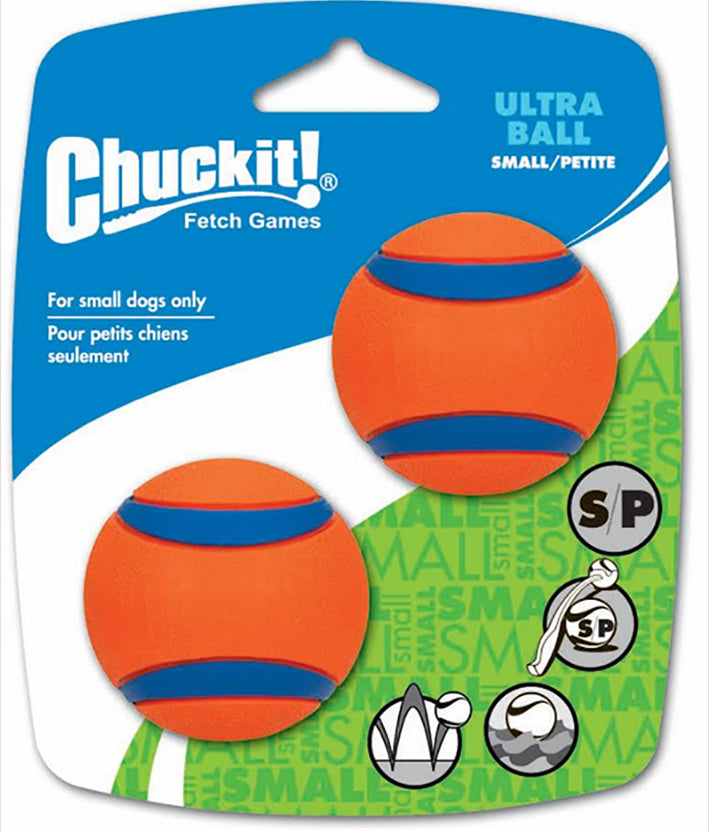 CHUCK-IT Chuckit! 17020 Dog Toy, Ball, S, Rubber, 2 in Dia