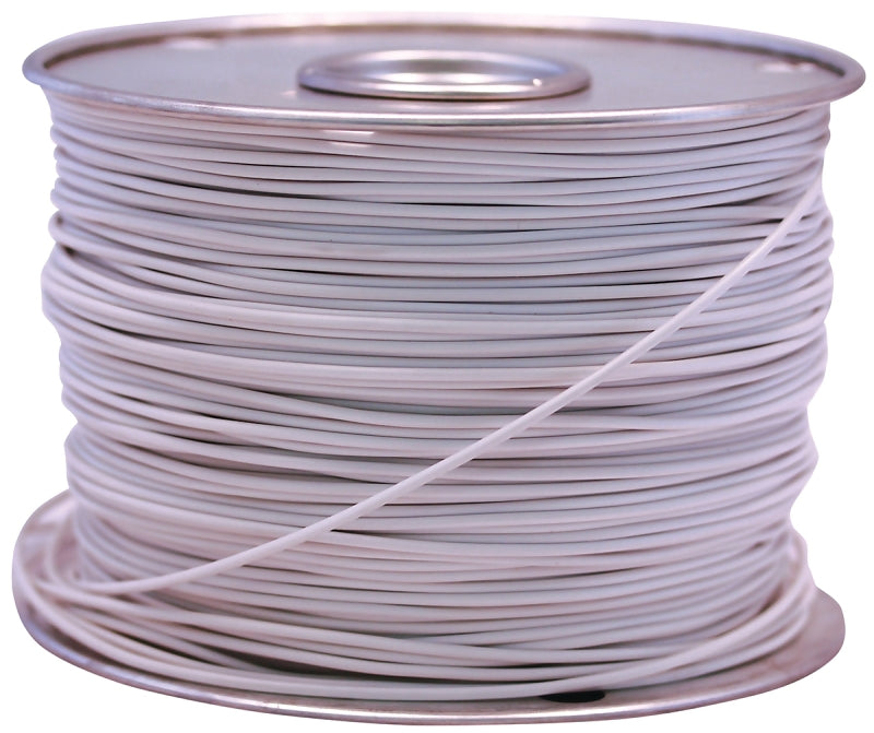 COLEMAN CABLE CCI 55671423 Primary Wire, 12 AWG Wire, 1-Conductor, 60 VDC, Copper Conductor, White Sheath, 100 ft L