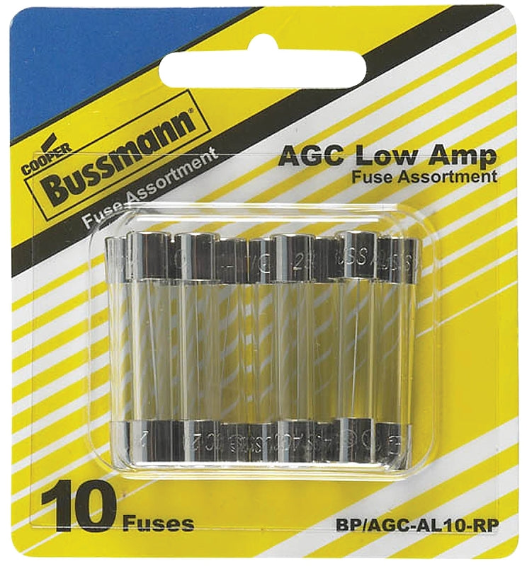 BUSSMANN Bussmann BP/AGC-AL10-RP Fuse Kit, Blade Fuse, Includes (1) AGC-4, (2) AGC-1, AGC-2, AGC-3, AGC-5 Fuses, AGC-6 Fuses AUTOMOTIVE BUSSMANN
