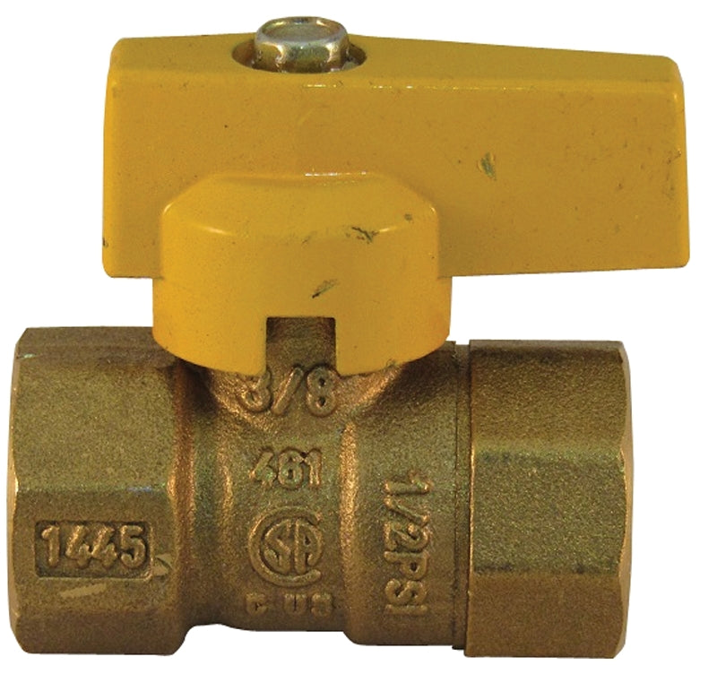 PRO-FLEX Pro-Flex PFGV-F38B Gas Valve, 3/8 in Connection, FIP