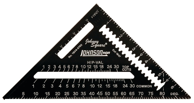 HULTAFORS Johnson 1904-0700 Rafter Square, Aluminum, 7 in L
