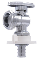 SHARKBITE SharkBite 23064LF Crimp Angle Stop, 1/2 x 3/4 in Connection, Barb x MHT, 160 psi Pressure, Brass Body PLUMBING, HEATING & VENTILATION SHARKBITE