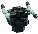 ORBIT IRRIGATION PRODUCTS Orbit 67005 Manifold, 1/2 x 1/4 in Connection, Thread x Barb, 4-Port, 1/4 in Tubing, Plastic, Black LAWN & GARDEN ORBIT IRRIGATION PRODUCTS