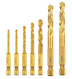 DEWALT DEWALT IMPACT READY Series DD5157 Drill Bit Set, 7-Piece, Steel, Titanium-Coated TOOLS DEWALT