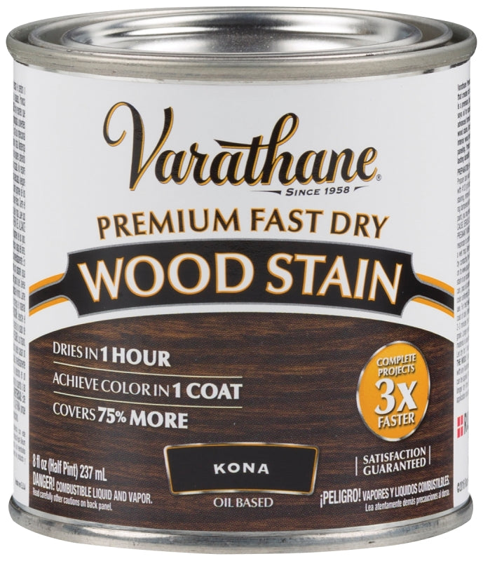 VARATHANE Varathane 262029 Wood Stain, Kona, Liquid, 0.5 pt, Can PAINT VARATHANE